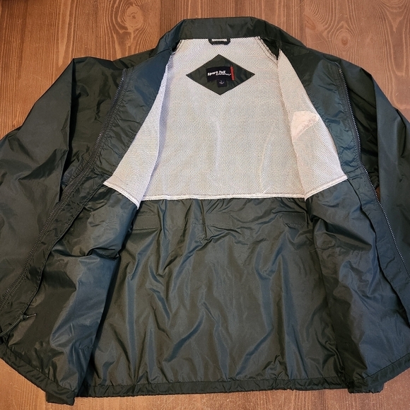 Sport-Tek By Port Authority Windbreaker Lightweight Full Zip Green Jacket Mens L - Picture 5 of 11